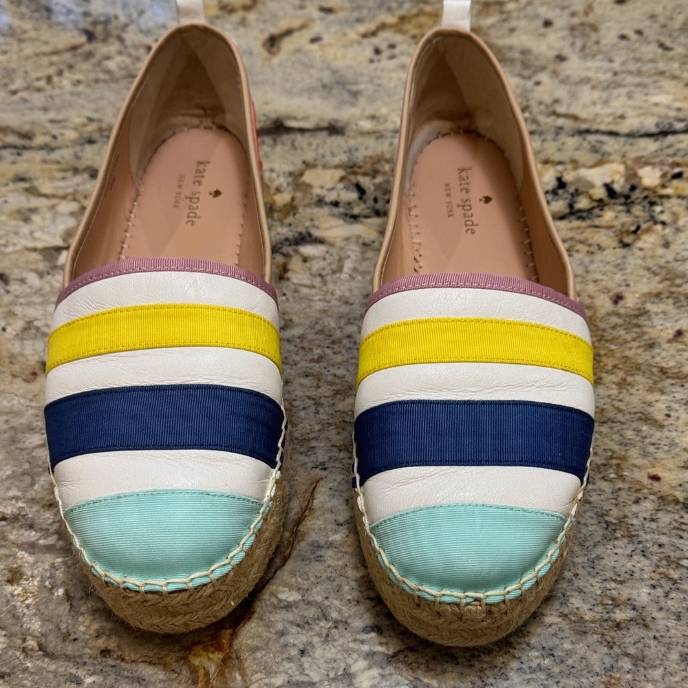 Kate Spade Women's Espadrilles-Yellow, Blue, White, Mint, Pink beautiful colors.